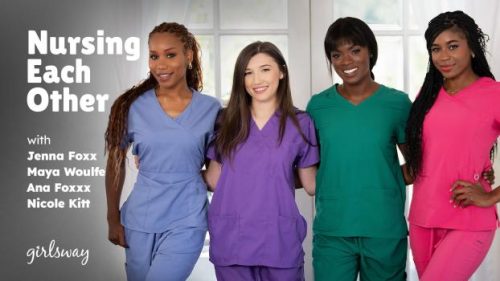 GirlsWay: Nursing Each Other – Ana Foxxx, Jenna Foxx, Maya Woulfe & Nicole Kitt