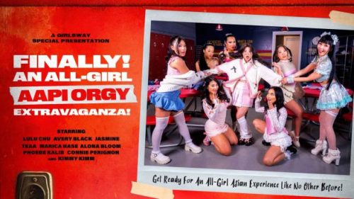 GirlsWay: An All Girl Asian Orgy Extravaganza – Kimmy Kimm, Lulu Chu, Alona Bloom, Avery Black, Jasmine Teaa, Marica Hase, Phoebe Kalib & Connie Perignon